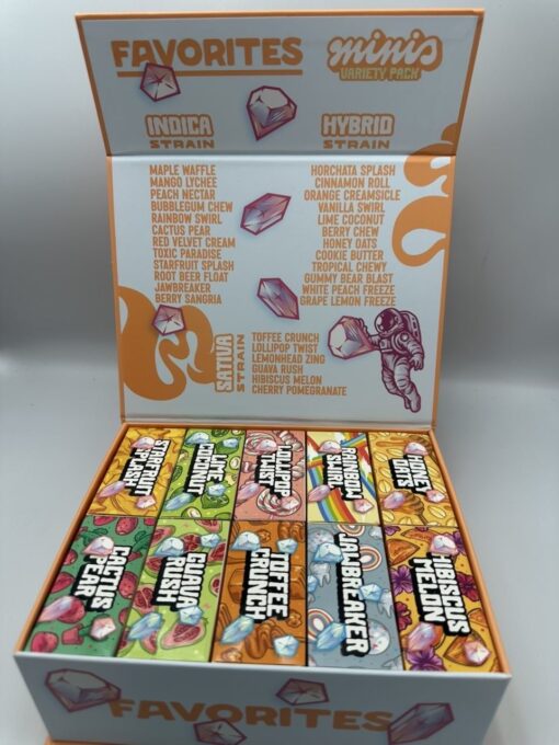 favorites 2g minis disposable orange box